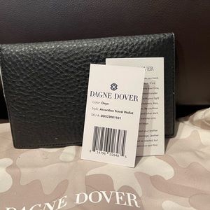 NWT Dagne Dover Accordion Travel Wallet - Onyx Leather